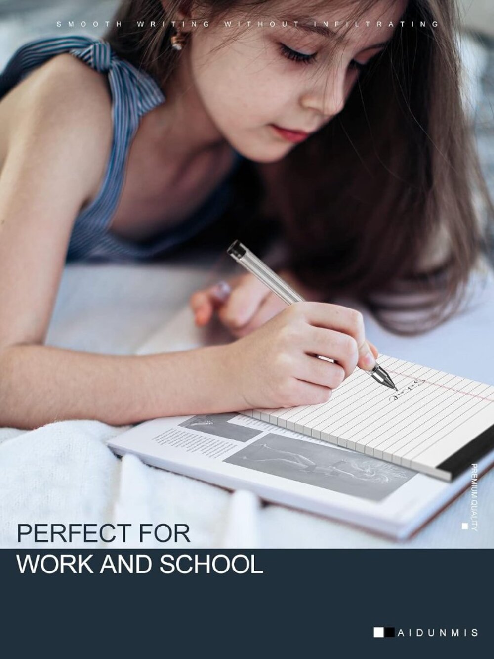 Legal Pads 5x8 Inch Writing Pads for Office Note Pads 5x8 for Work, 6 Pack - Picture 3 of 7